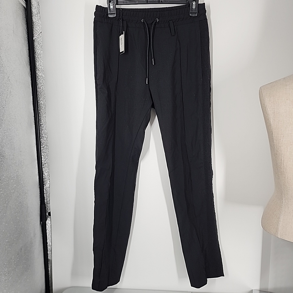 NEW Diesel Pram Trousers Black Pull On Casual Pants Size 6 Womens